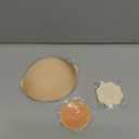 Invisible Strapless Sticky Bra Push up for Women, Ultra Adhesive Bra for Backless Dress, Cleavage Bra Lift Novelty Bras (B Cup, Light Beige)