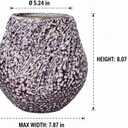 Sunddo Purple Ceramic Vase, Large Round