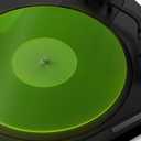 Turntable Mat Record Platter Slipmat: Greenlit Acrylic Record Player Platter Vinyl Slip Mats for Turntables Antistatic Tighter & Defined Bass, Green