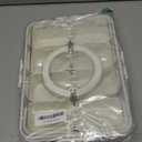 WACOI Divided Snack Serving Tray with Lid and Handle travel Snackle Box Charcuterie Container Portable Storage Organizer for Candy, Fruits, Nuts, Snacks 1Pack White