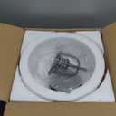 Semi Flush Mount Close to Ceiling Light, 12.6-Inch Farmhouse Industrial Fixture with Matte Black Shade and Gold Interior, E26 Base Vintage Ceiling Lamp for Kitchen, Hallway, Bedroom, Entryway