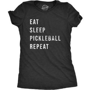 Funny Pickleball T Shirts for Women - Sarcastic Pickle Ball Tees for Casual and League Play (Medium)