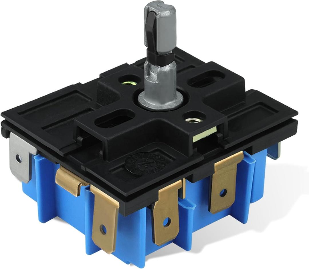 WB24X25013 Electric Range Infinite Control Switch Replace for GE, WB24X25013 Surface Element Control Switch, for 191d4774p005,Ap5999509,4464832,PS11729102,Suitable for GE Appliances