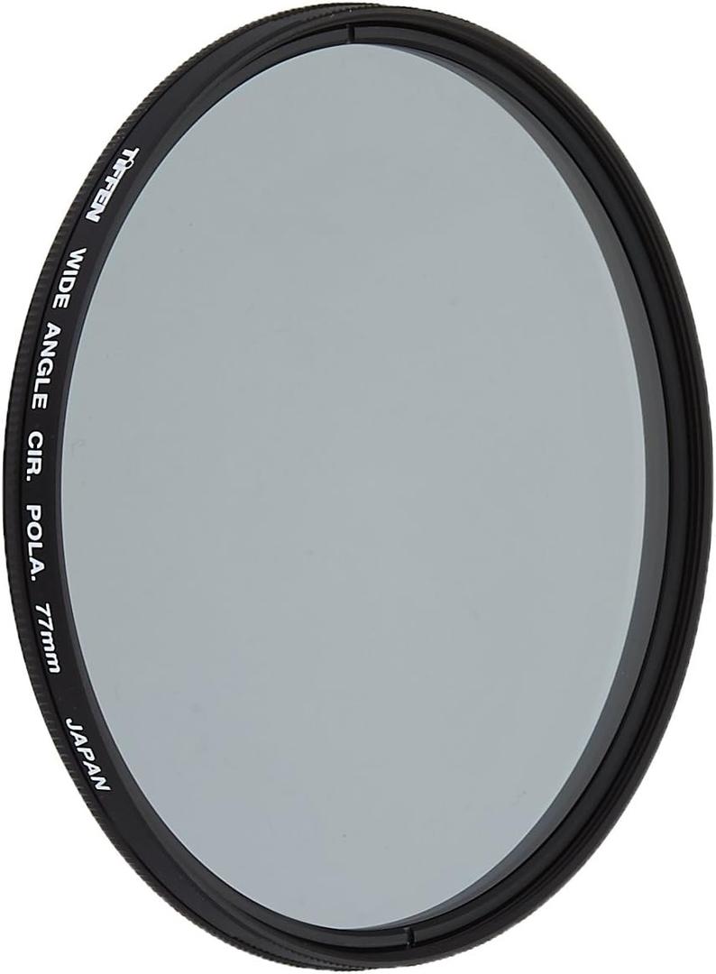 Tiffen 77CP Ultra Slim 77mm Circular Polarizer Filter for Wide Angle Camera Lens, Glare Control, Contrast Increase, Color Enhancing