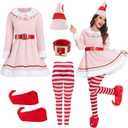 Womens Holiday Budby The Costumes Set Adult Dress Christmas Cosplay Holiday Party Costumes , Medium 