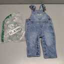 Oshkosh B'Gosh Girls World's Best Overalls, Blue Heart, 6M