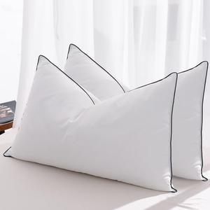 Mosluna Feather Down Pillows King Size Set of 2, Luxury Hotel Collection Bed Pillow 1 Pack, Airyfil™ Powered Fillings & Feathers Pillow，Fluffy Plush for Side Sleepers, Medium Firm, 20x36 in.