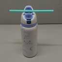 304 Stainless Steel Fitness Sports Vacuum Bottle with handle and straw, Large Capacity Macaron Thermal Mug /16/19/24/32 oz (blue bow,32)