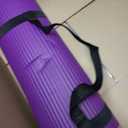 Gaiam Essentials 2/5" Thick (10mm) Yoga & Pilates, Fitness & Exercise Mat with Easy-Cinch Carrier Strap Cusion Support For Fitness and Gym Workouts