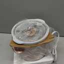 COOK WITH COLOR 2QT Mini Electric Round Slow Cooker - Adjustable Settings, Removable Stoneware Pot, Tempered Glass Lid, Dishwasher Safe, Cool-Touch Side Handles, Dusty Rose