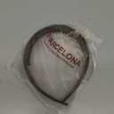 Parcelona French Toothed Smooth Celluloid Acetate Tortoise Shell Brown Wide Hair Headband