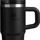 STANLEY Quencher H2.0 Tumbler with Handle and Straw 14 oz | Flowstate 3-Position Lid | Cup Holder Compatible for Travel | Insulated Stainless Steel Cup | BPA-Free | Black 2.0