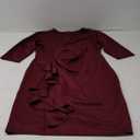 Plus Size Dresses for Women 3/4 Sleeve Bodycon Ruffle Vintage Midi Pencil Dress XXXL