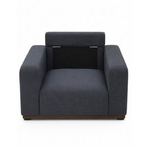 Emerald Homes Oversized Accent Sofa Chair, Modern Armchair with Deep Seat, Comfy Upholstered Large Reading Chair with Removable Washable Covers for Living Room & Bedroom Office, Blue, size 36x36x24.