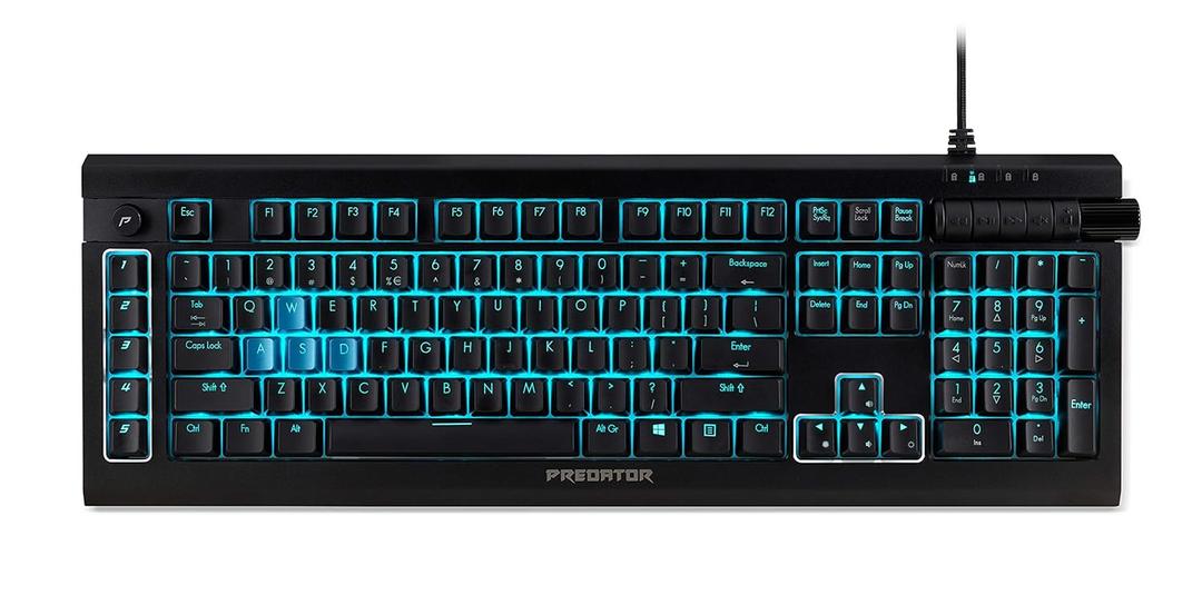 Acer PKB810 Predator Aethon 500 RGB Mechanical Kailh Blue Switch Gaming Keyboard with Anti-Ghosting, All-Key Rollover, (Black)