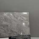 40-Pack Peel and Stick Tile Vinyl Floor Glossy 12 x 12, Self Adhesive Waterproof Flooring Planks for Kitchen, Dining Room, Bedrooms, Cover 40 Sq. Ft, Dark Grey&White Marble (20 per Color)