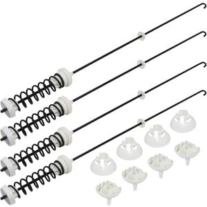 【2026 UPGRADED】W10780048 WTW4800XQ4 WTW4800XQ1 RTW4640YQ1 ATW4675YQ1 Washer Suspension Rod Kit(4 packs) by Beaquicy - Replacement for Whirlpool Ken-more Admiral May-tag Washing Machine