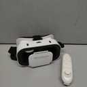 Virtual Reality Headset VR Glasses Compatible with iPhone and Android Adjustable 3D VR Phone Headset for 4.7 to 6.5 Inch, with Controller for Movies and Mobile Games (white)