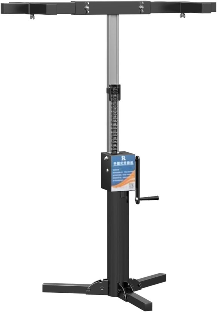Cabinet Lift Jack for Installing Cabinet，Adjustable Third Hand Tool Support System with 440lbs, Multi-Functional Cabinet Jack (51 inch) Silver