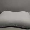 C CUSHION LAB Deep Sleep Pillow, Patented Ergonomic Contour Design for Side & Back Sleepers, Orthopedic Cervical Shape Gently Cradles Head & Provides Neck Support & Shoulder Pain Relief - Calm Grey