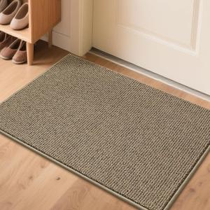 BEQHAUSE Indoor Door Mat 2' x 3', Entryway Rug Non-Slip Washable, Hallway Rugs Absorbent & Stain Resistant Hall Carpet Runner, Front Door Floor Mats Laundry Room Rugs for Entry, Taupe