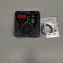 LISEN for 15W MagSafe Car Mount Charger,MagSafe Charger,Wireless Car Charger,Magnetic Phone Holder for Car,Phone Holders for Your Car Accessories for Women Men Jeep Ford F150 for iPhone 17-12,Samsung (Black Gray)