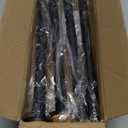 CorkLatta 2 Pack Black Shower Curtain Rod 31 to 43 Inch,1 Inch Diameter Adjustable Spring Tension Stainless Steel Telescoping Rod,Easy Install,No Rust
