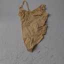 SHAPERX Women's Shapewear Bodysuit Tummy Control Body Shaper Seamless Sculpting Snatched Waist Body Suit (Beige Thong)
S/ M