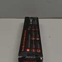 Terviiix Small Flat Iron for Short Hair, Temperature Adjustable Pencil Flat Iron Fast Heat Up, 3/10 Inch Beard Straightening Iron Dual Voltage with Tourmaline Ceramic Plates, Auto Shut Off (Orange)