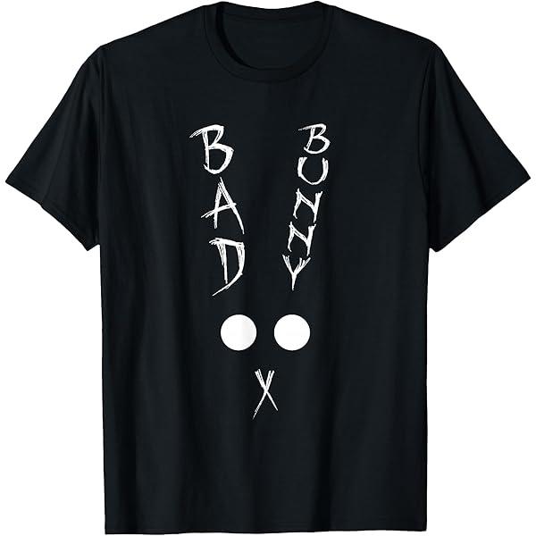 Bad Bunny Black T Shirt, Size: XL