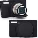Rieibi SX740 Camera Case,Silicone Case for Canon powershot SX740/SX730 Camera,Silicone Protective Cover Compatible with Canon SX730/SX740 HS Digital Camera - Black