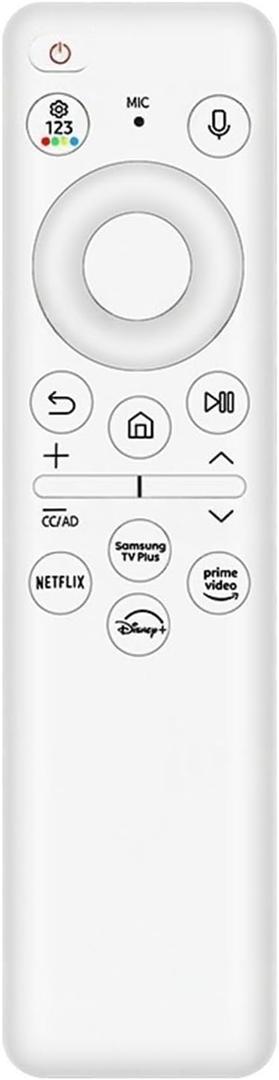 BN59-01432A Universal Smart TV Remote Control for Samsung 65-Inch Class 4K Crystal UHD DU8000 HDR Smart TV Q60D Q7F Q8F OLED Neo QLED TV Remote with Voice Control (AAA Batteries Required, White)