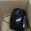 2.1Qt Small Air Fryer - Compact Digital Mini Airfryer with 7-in-1 Presets, 98% Less Oil, Adjustable Temperature & Timer, Shake Reminder, Nonstick, BPA-Free, Dishwasher Safe, Fast & Crispy Cooking (Black)