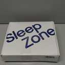 SLEEP ZONE Nanotex Super Soft Cooling Full Size Bed Sheets Set 4 Piece - Easy Care Fitted Flat Sheet & Pillowcase Sets - Wrinkle Free, Fade Resistant, Deep Pocket 16" (Flint Blue, Full)