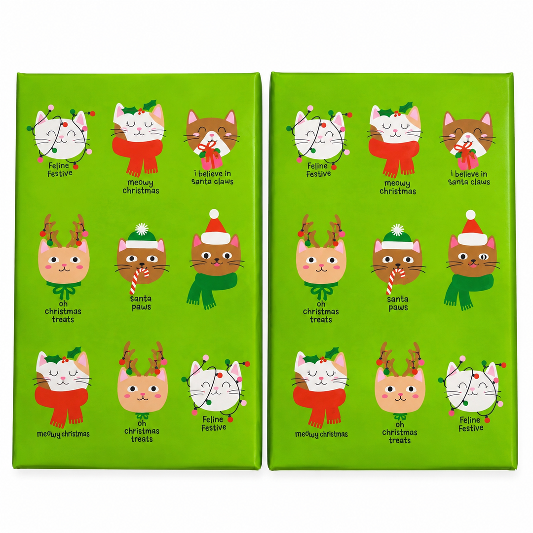 2 x Feline Festive Gift Card Holder