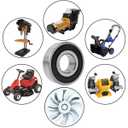 Donepart 6000RS Ball Bearings 10mm Bore ID 26mm OD 8mm Width ABEC3 High Speed 6000-2RS Sealed Bearings for Electric Motor, Pool Pump, Wheels, Mower (10 Pack)