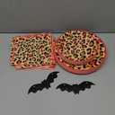 Grencian Cheetah Print Party Supplies Red Leopard Party Plates and Napkins Disposable Red Leopard Safari Theme Tableware Set for Jungle Safari Cheetah Theme Party Birthday Baby Shower