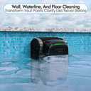 Cordless Pool Robot Vacuum for Inground Pools, 5000 GPH Powerful Suction Robotic Pool Cleaner, Wall Climbing & Waterline Scrubbing, Smart Navigation for Floor/Wall/Waterline