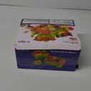 100 PCS Cutting Play Food Toy for Kids Kitchen, Pretend Food Toys for Toddlers, Play Kitchen Toys Accessories with 2 Baskets, Fake Food/Fruit/Vegetable, Birthday Gifts for 3 4 5 6 Years Old Boys Girls (Green)