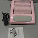 CoFashion Nail Dust Collector for Acrylic Nails Vacuum Machine, 80W Adjustable Vacuum, Electric Nails Filter for Manicure Nail Fan Dust Collector