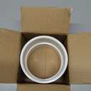 4" PVC Pipe Coupling Adapter Pipe Fittings (Socket x Socket) Contractor Pack Schedule 40 Heavy Duty 4 Inch PVC Slip Socket Connectors for DIY PVC Shelf Garden Support Structure, White