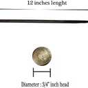 Metal Landscape Edging Anchoring Spikes,12 Inch Landscape Paver Edging Anchoring Spikes for Artificial Turf, Weed Barrier, Tent Spikes, Camping (25)