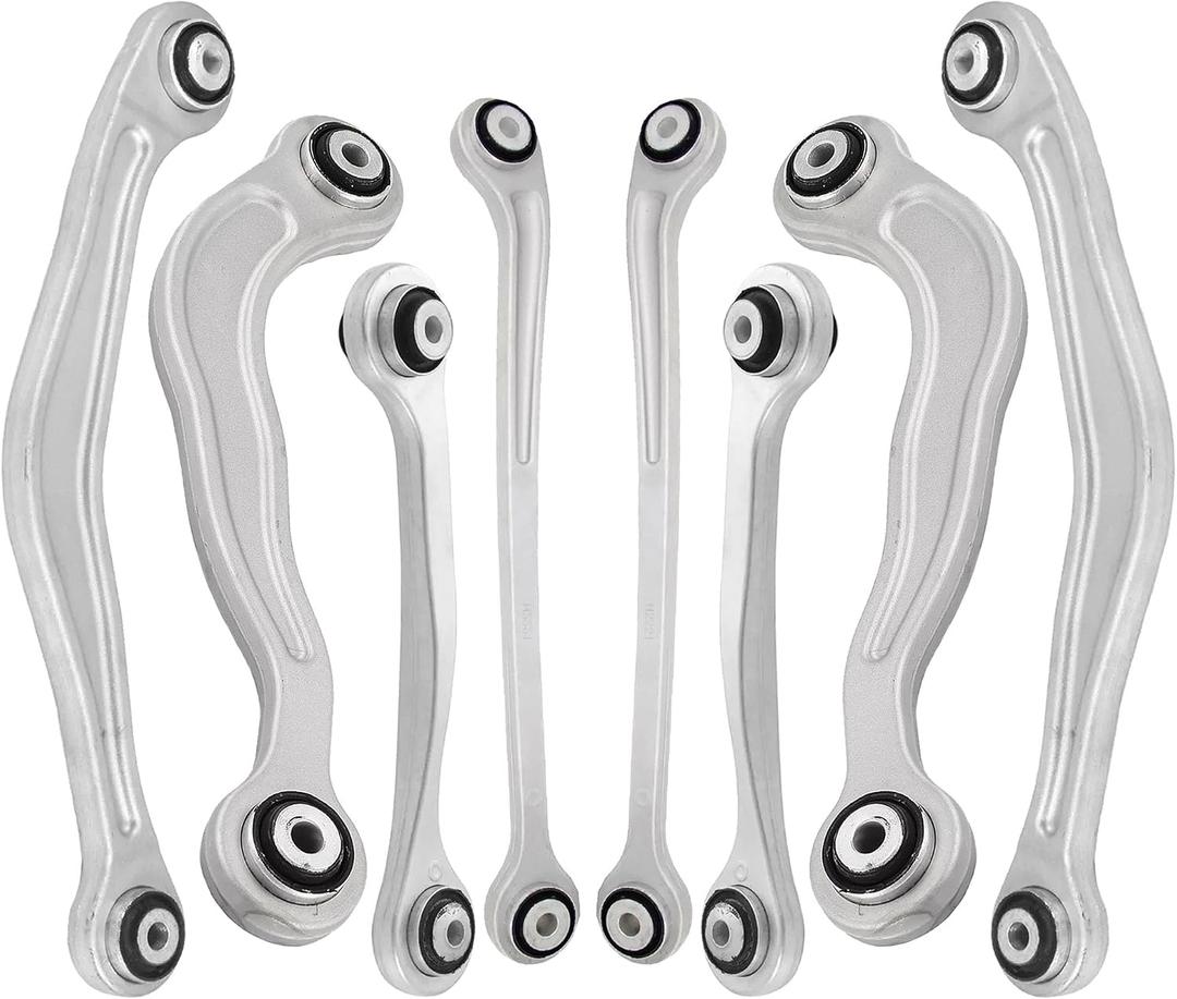 Rear Suspension Control Arm Kit Compatible with Mercedes Benz W221 C216 CL600 CL500 CL65 SL65 SL63 AMG S350 S400 S450 S500 S550 S600 Rear Upper and Lower Control Arm Forward Rearward Rear for Benz W221 (8Pcs)