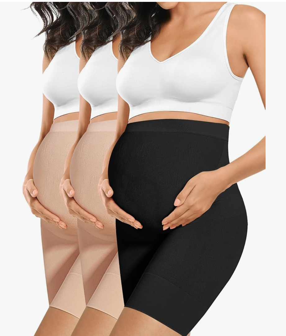 “Baby Bump” Premium Maternity Shapewear, High Waisted Mid-Thigh Pregnancy Underwear Prevent Chaffing Soft Adominal Support
Amazon's Choice L