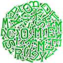 104pcs Green Iron on Letters Patches, Embroidery Fabric Letters Applique Patch for Clothing, Jackets, Jeans, Hats, Backpacks, Socks