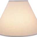 Aspen Creative Transitional Hardback Empire Shaped Spider Construction Lamp Shade, 18" wide (7" x 18" x 12 1/2"), Off White