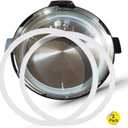 2 x Housewares Solutions Pack of 2 Silicone Sealing Rings Compatible with Instant Pot 5 & 6 Quart - Fits IP-DUO60, IP-LUX60, IP-DUO50, IP-LUX50, Smart-60, IP-CSG60 and IP-CSG50