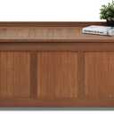 Furinno Dalam Outdoor Hardwood Storage Deck Box, Natural, 20.55"L x 44.49"W x 23.43"H