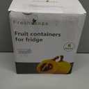 Freshmage Fruit Storage Containers for Fridge with Removable Colander, Airtight Food Storage Container, Dishwasher Safe Produce Saver for Refrigerator, Keep Berry Fruit Fresh Longer 6 pcs Large Clear