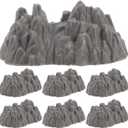 BESTonZON 20PC Mini Rockery Model 2.55 Inch Plastic Landscape Mountain Decor Simulation Garden Accessories Miniature Rocks for Home Office Display